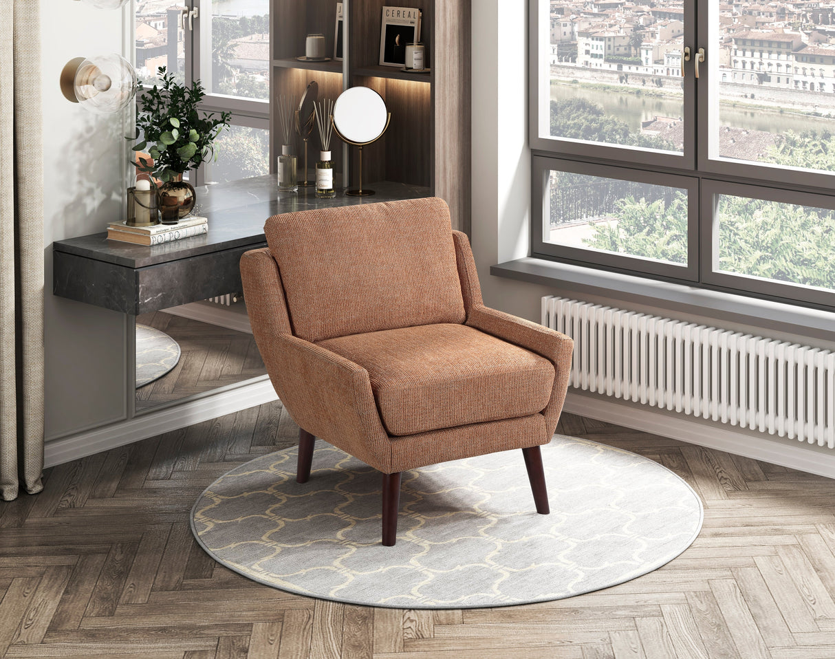 Ellie Orange Accent Chair by Homelegance at Eve Furniture