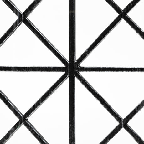 Ellingson Black Rectangular Metal Glass Wood Bottom Tray by Mercana at Eve Furniture