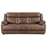 Ellington Dark Brown 2-piece Upholstered Padded Arm Sofa Set by Coaster at Eve Furniture