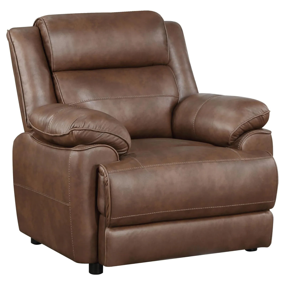 Ellington Dark Brown Upholstered Padded Living Room Set by Coaster at Eve Furniture