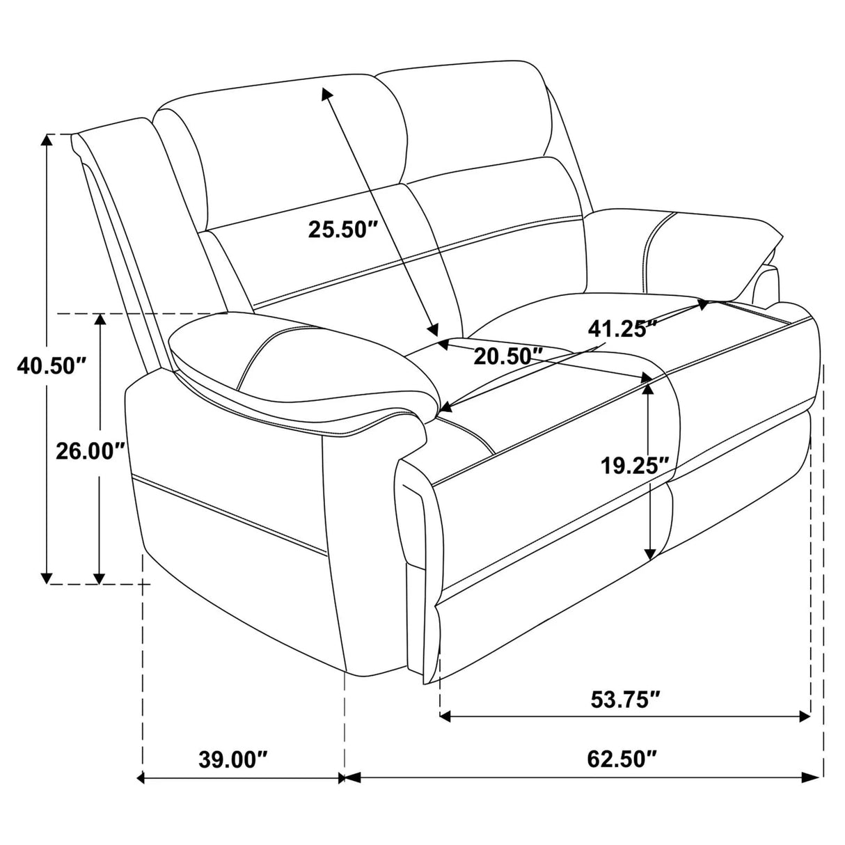 Ellington Dark Brown Upholstered Padded Living Room Set by Coaster at Eve Furniture