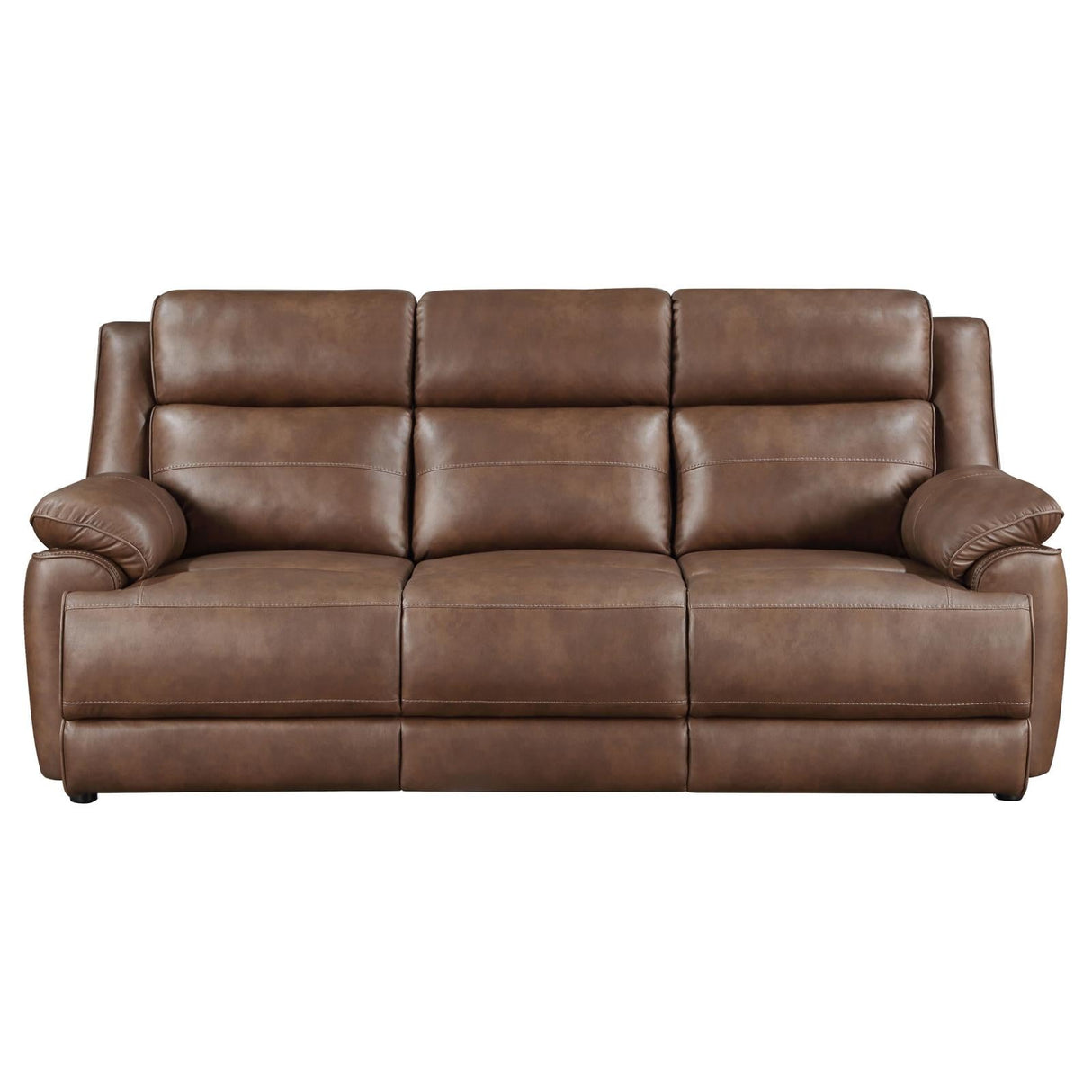 Ellington Dark Brown Upholstered Padded Reclining Living Room Set by Coaster at Eve Furniture