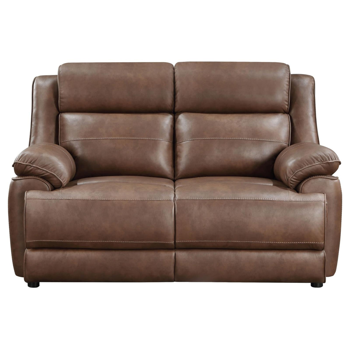 Ellington Dark Brown Upholstered Padded Reclining Living Room Set by Coaster at Eve Furniture
