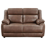 Ellington Dark Brown Upholstered Padded Living Room Set by Coaster at Eve Furniture