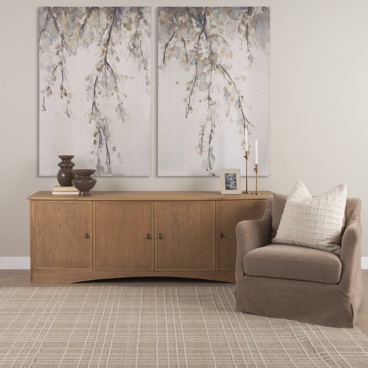 Ellington Slipcovered Slope Arm Accent Chair | Stonewashed Latte Fabric by Mercana at Eve Furniture