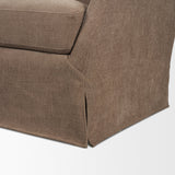 Ellington Slipcovered Slope Arm Accent Chair | Stonewashed Latte Fabric by Mercana at Eve Furniture