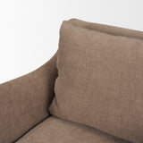 Ellington Slipcovered Slope Arm Accent Chair | Stonewashed Latte Fabric by Mercana at Eve Furniture