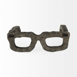 Elliot 13L x 14W Brown Wooden Eyeglasses by Mercana at Eve Furniture