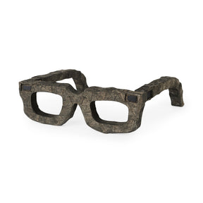 Elliot 13L x 14W Brown Wooden Eyeglasses by Mercana at Eve Furniture