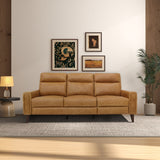 Elliot Incliner Sofa Left - Waxy Tan Leather by Ashcroft Furniture at Eve Furniture