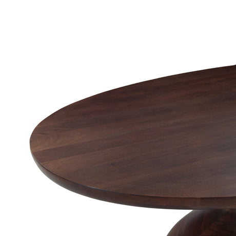 Ellipse 102" Brown Oval Dining Table in Glossy Driftwood by Home Trends & Design at Eve Furniture