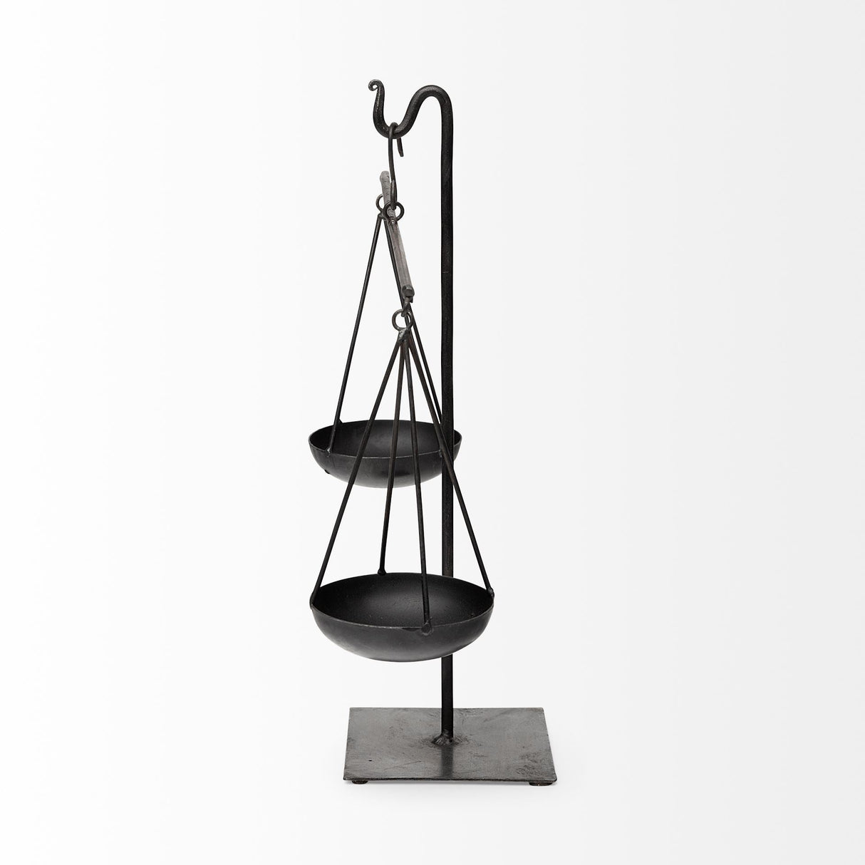 Ellis Black Metal Vintage Inspired Weighing Scale by Mercana at Eve Furniture