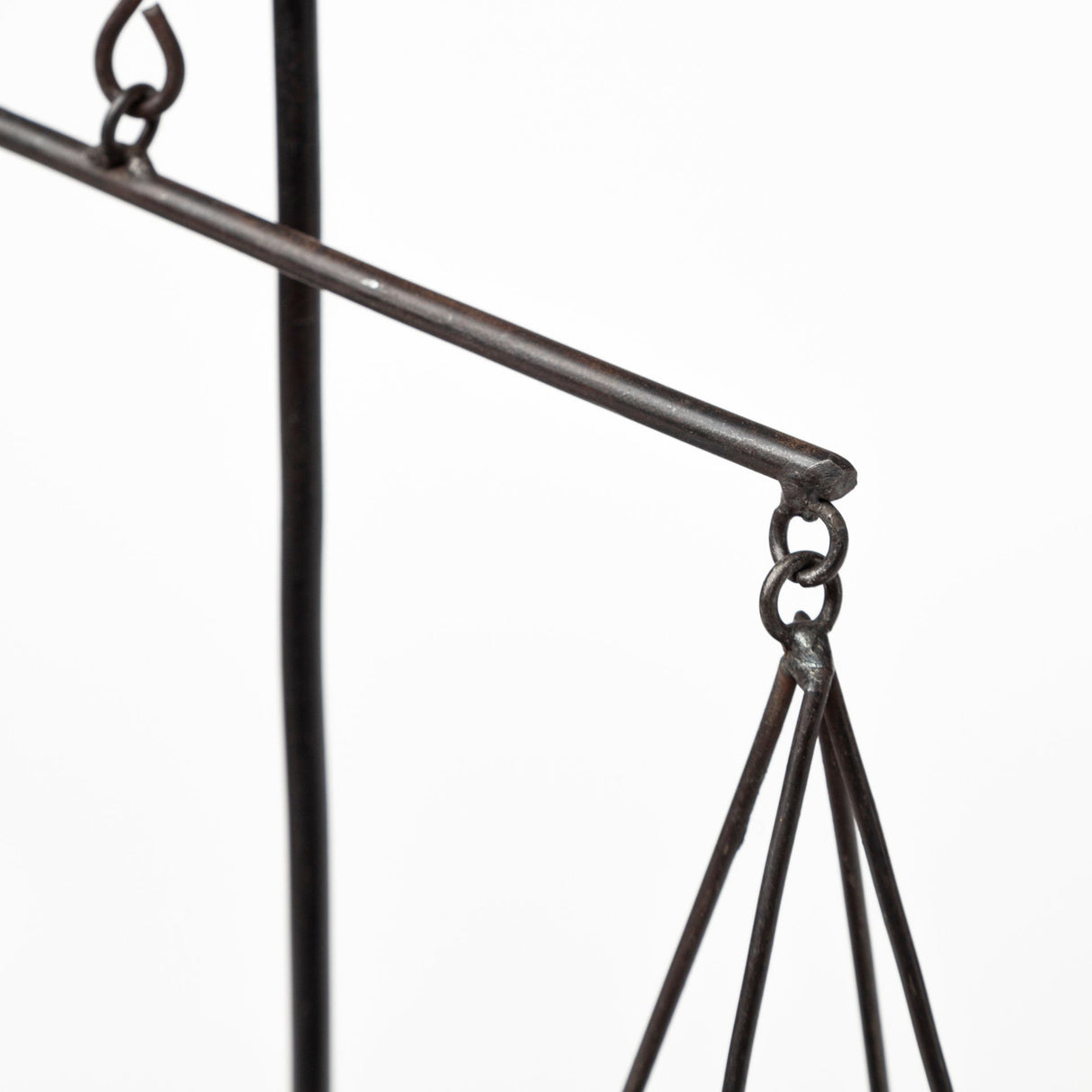 Ellis Black Metal Vintage Inspired Weighing Scale by Mercana at Eve Furniture