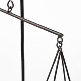 Ellis Black Metal Vintage Inspired Weighing Scale by Mercana at Eve Furniture