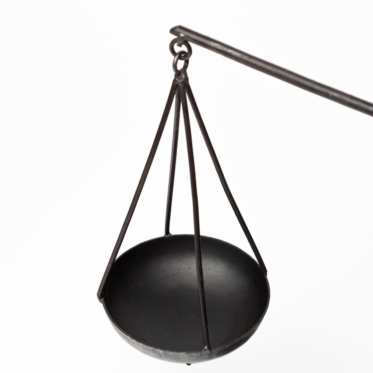 Ellis Black Metal Vintage Inspired Weighing Scale by Mercana at Eve Furniture