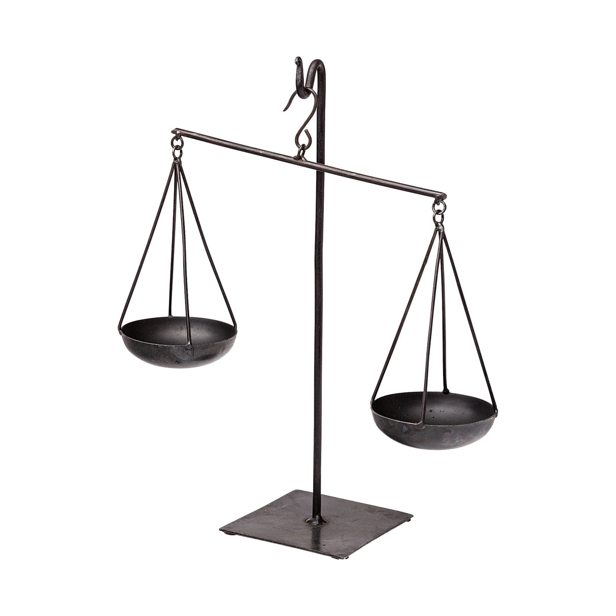 Ellis Black Metal Vintage Inspired Weighing Scale by Mercana at Eve Furniture