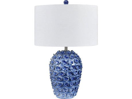 Ellis Blue Table Lamp by Crestview at Eve Furniture