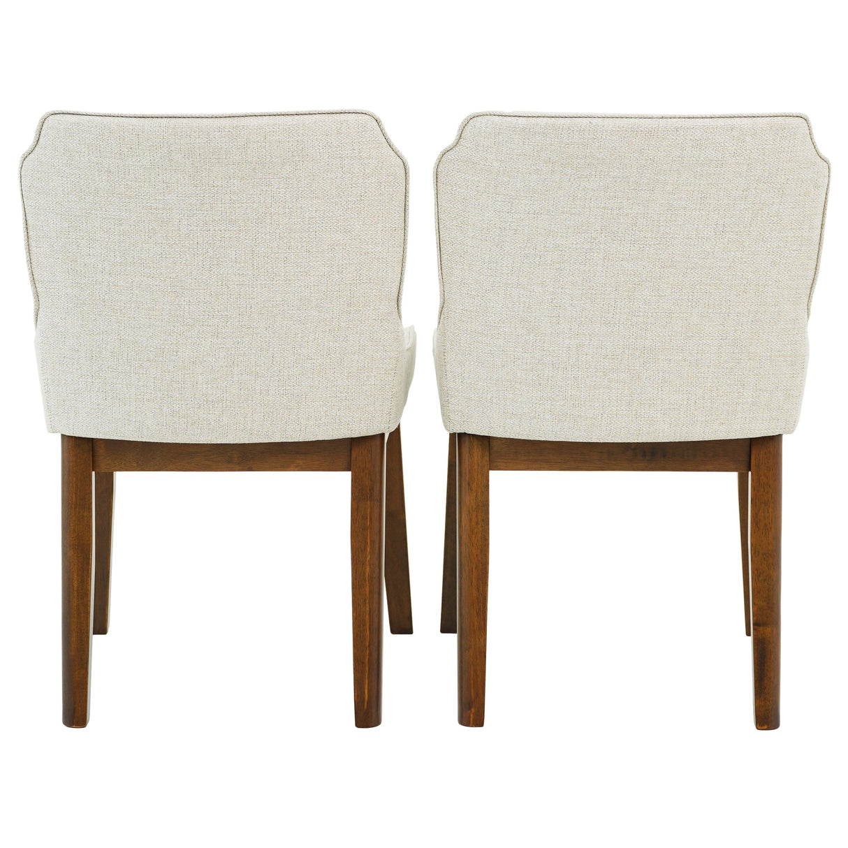 Ellis Dining Chair Set of 2 - Beige Linen by Ashcroft Imports at Eve Furniture