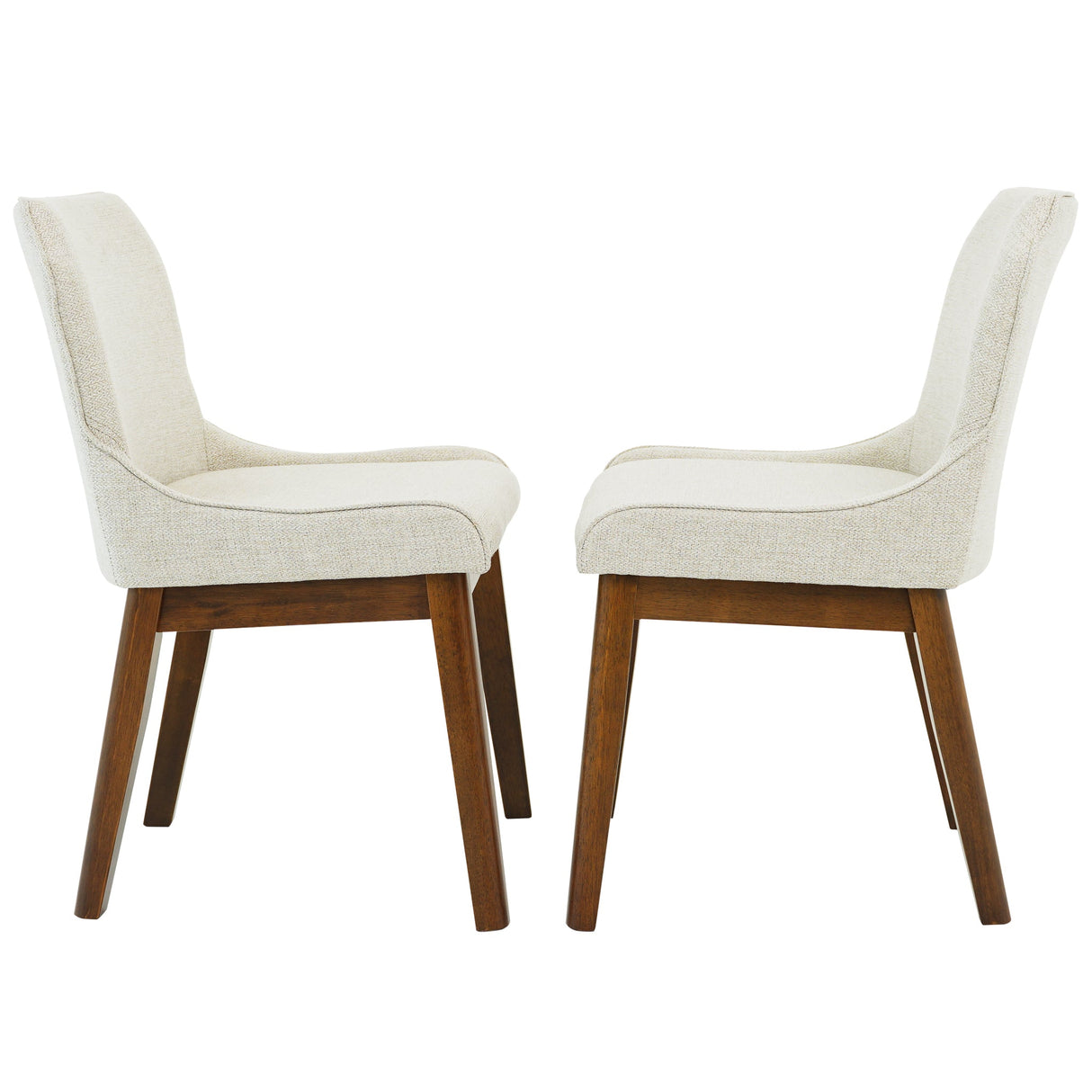 Ellis Dining Chair Set of 2 - Beige Linen by Ashcroft Imports at Eve Furniture