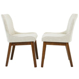 Ellis Dining Chair Set of 2 - Beige Linen by Ashcroft Imports at Eve Furniture