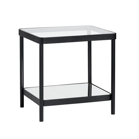 Ellison Black/Clear End Table by Crestview at Eve Furniture