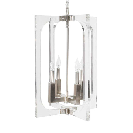 Ellison Clear/Nickel Chandelier by Classic Home at Eve Furniture