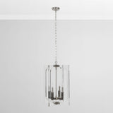 Ellison Clear/Nickel Chandelier by Classic Home at Eve Furniture
