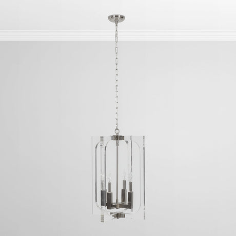 Ellison Clear/Nickel Chandelier by Classic Home at Eve Furniture