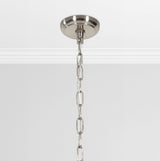 Ellison Clear/Nickel Chandelier by Classic Home at Eve Furniture