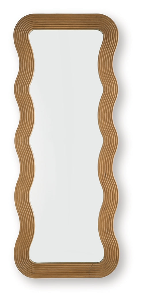 Ellisonville Brown Floor Mirror by Ashley at Eve Furniture