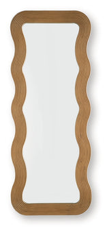 Ellisonville Brown Floor Mirror by Ashley at Eve Furniture