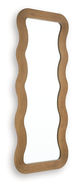 Ellisonville Brown Floor Mirror by Ashley at Eve Furniture