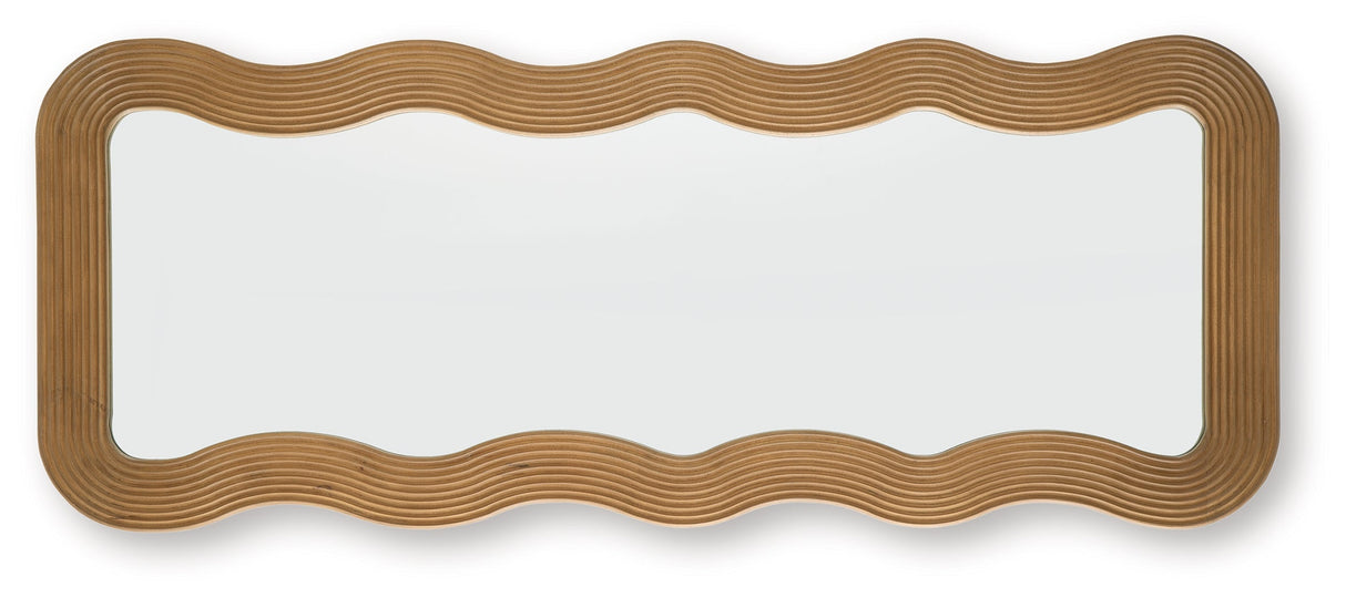 Ellisonville Brown Floor Mirror by Ashley at Eve Furniture