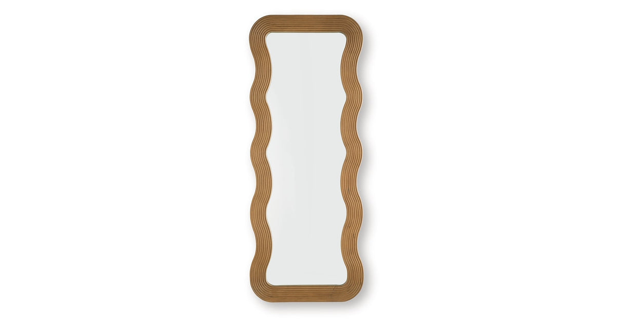 Ellisonville Brown Floor Mirror by Ashley at Eve Furniture
