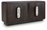 Elliston Espresso Brown Accent Cabinet by ASHLEY FURNITURE at Eve Furniture