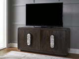 Elliston Espresso Brown Accent Cabinet by ASHLEY FURNITURE at Eve Furniture