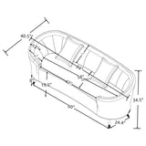 Ellorie 2-piece Upholstered Curved Sofa Set Beige by Coaster at Eve Furniture