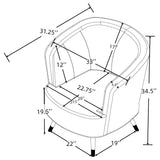 Ellorie 3-piece Upholstered Curved Sofa Set Beige by Coaster at Eve Furniture