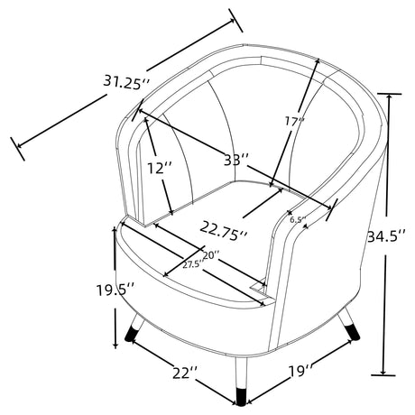 Ellorie 3-piece Upholstered Curved Sofa Set Beige by Coaster at Eve Furniture