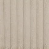 Ellorie Beige Upholstered Channel Back Curved Sofa by Coaster at Eve Furniture