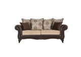 Elmbrook Brown Rolled Arm Living Room Set by Coaster at Eve Furniture