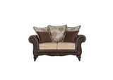 Elmbrook Brown Rolled Arm Living Room Set by Coaster at Eve Furniture