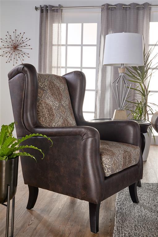 Elmbrook Brown Rolled Arm Living Room Set by Coaster at Eve Furniture