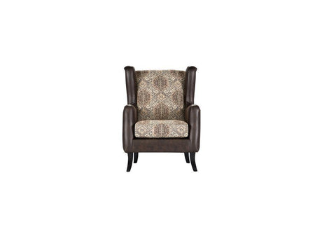 Elmbrook Upholstered Wingback Accent Club Chair Brown by Coaster at Eve Furniture