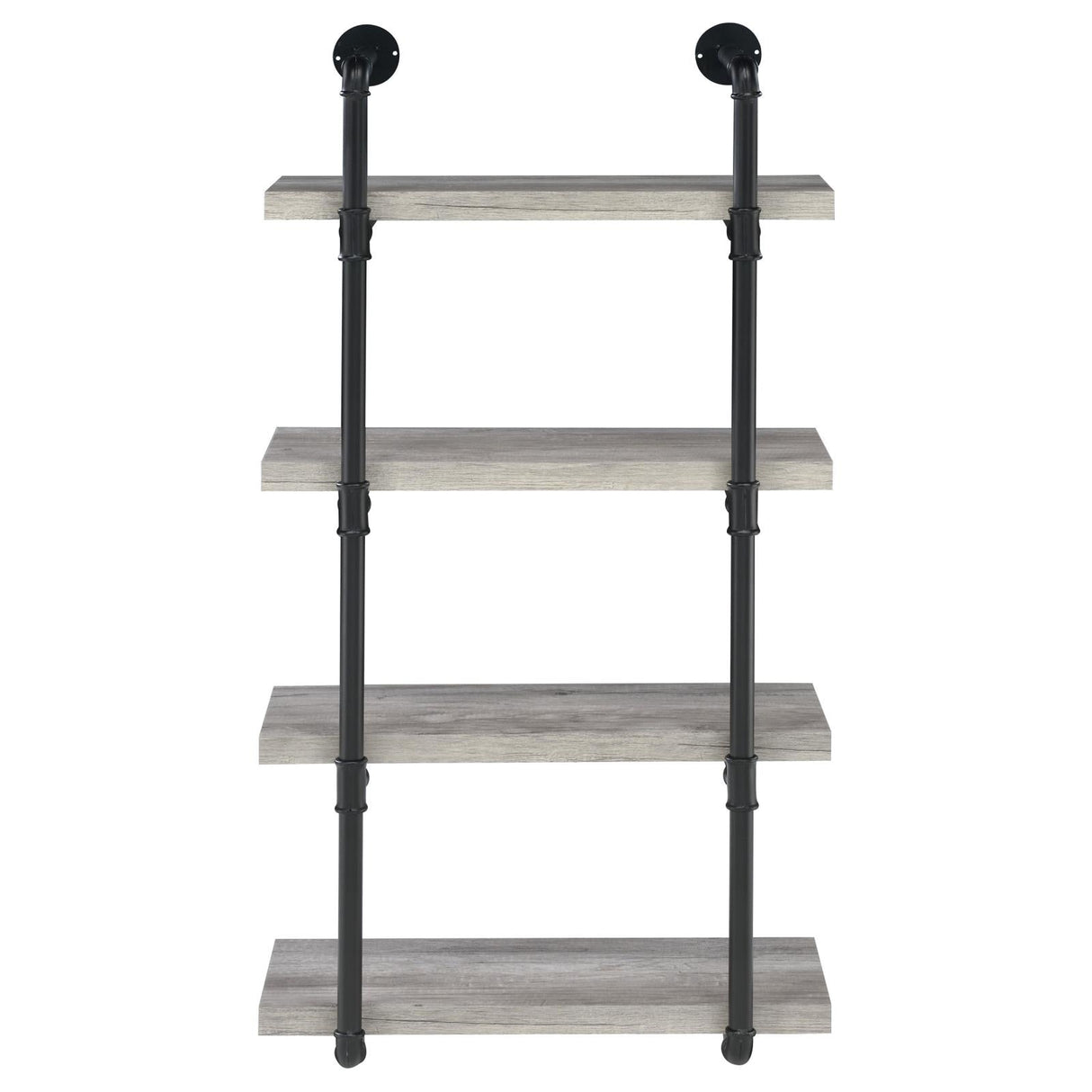 Elmcrest 24-inch Wall Shelf Black/Gray Driftwood