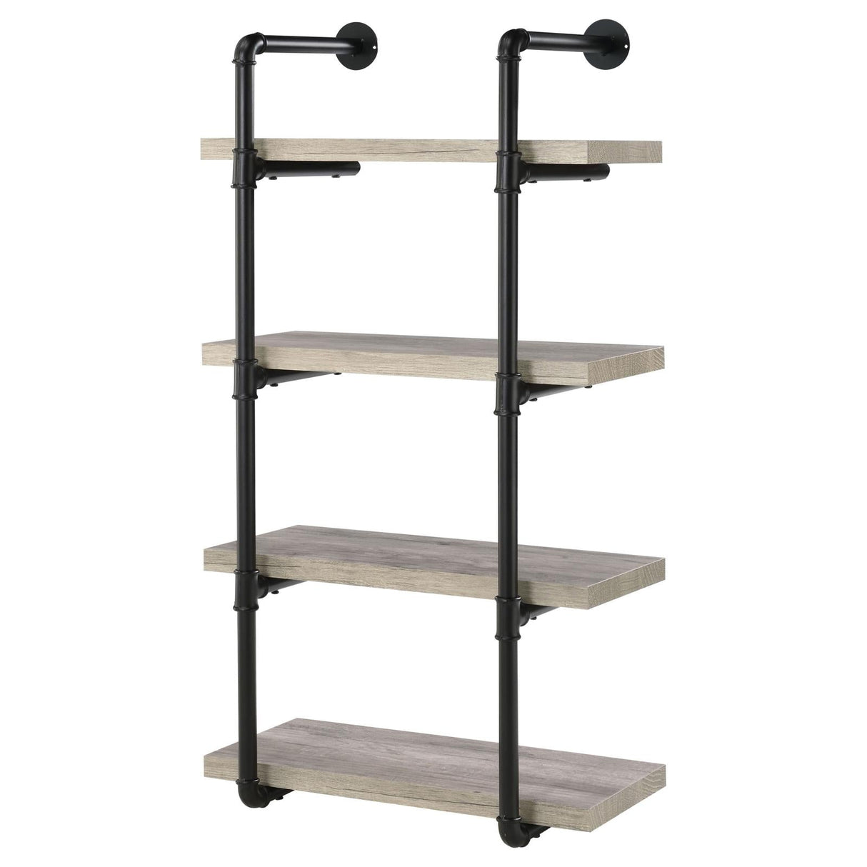 Elmcrest 24-inch Wall Shelf Black/Gray Driftwood