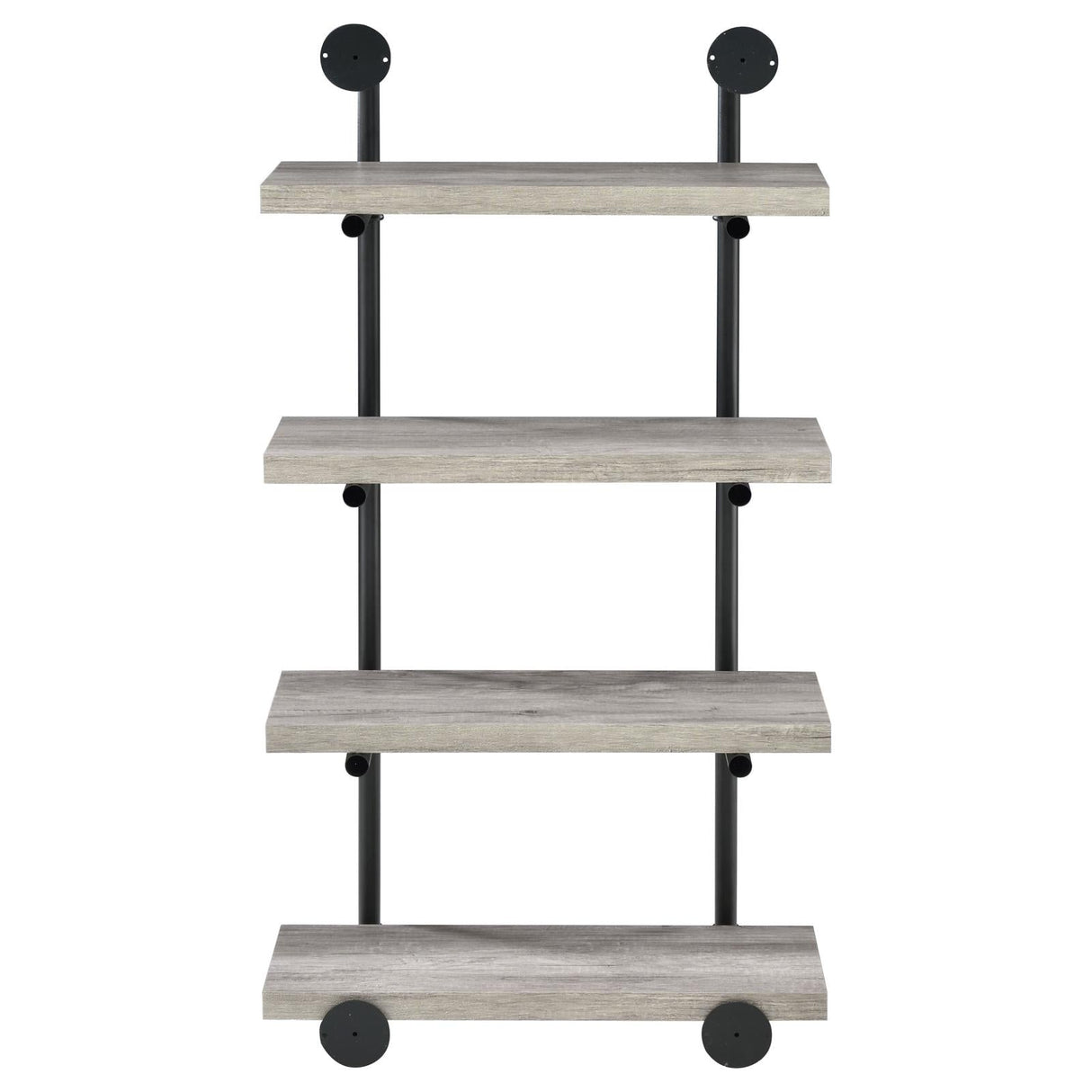 Elmcrest 24-inch Wall Shelf Black/Gray Driftwood