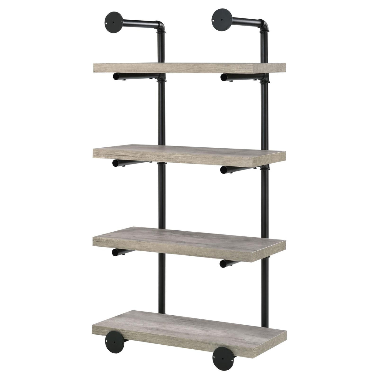 Elmcrest 24-inch Wall Shelf Black/Gray Driftwood