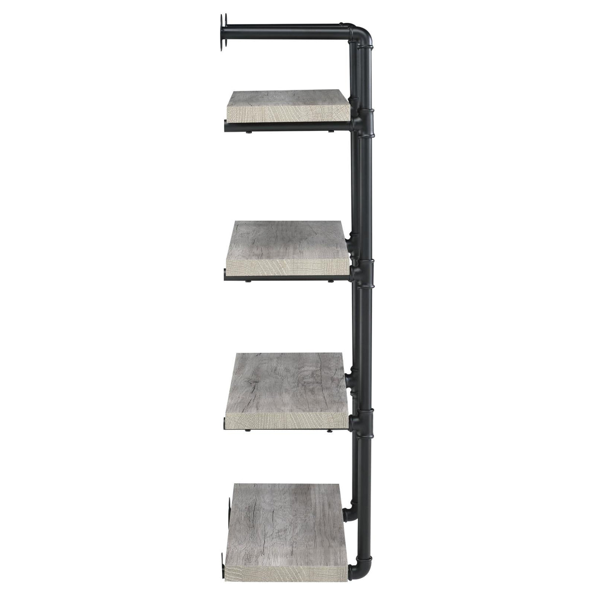 Elmcrest 24-inch Wall Shelf Black/Gray Driftwood