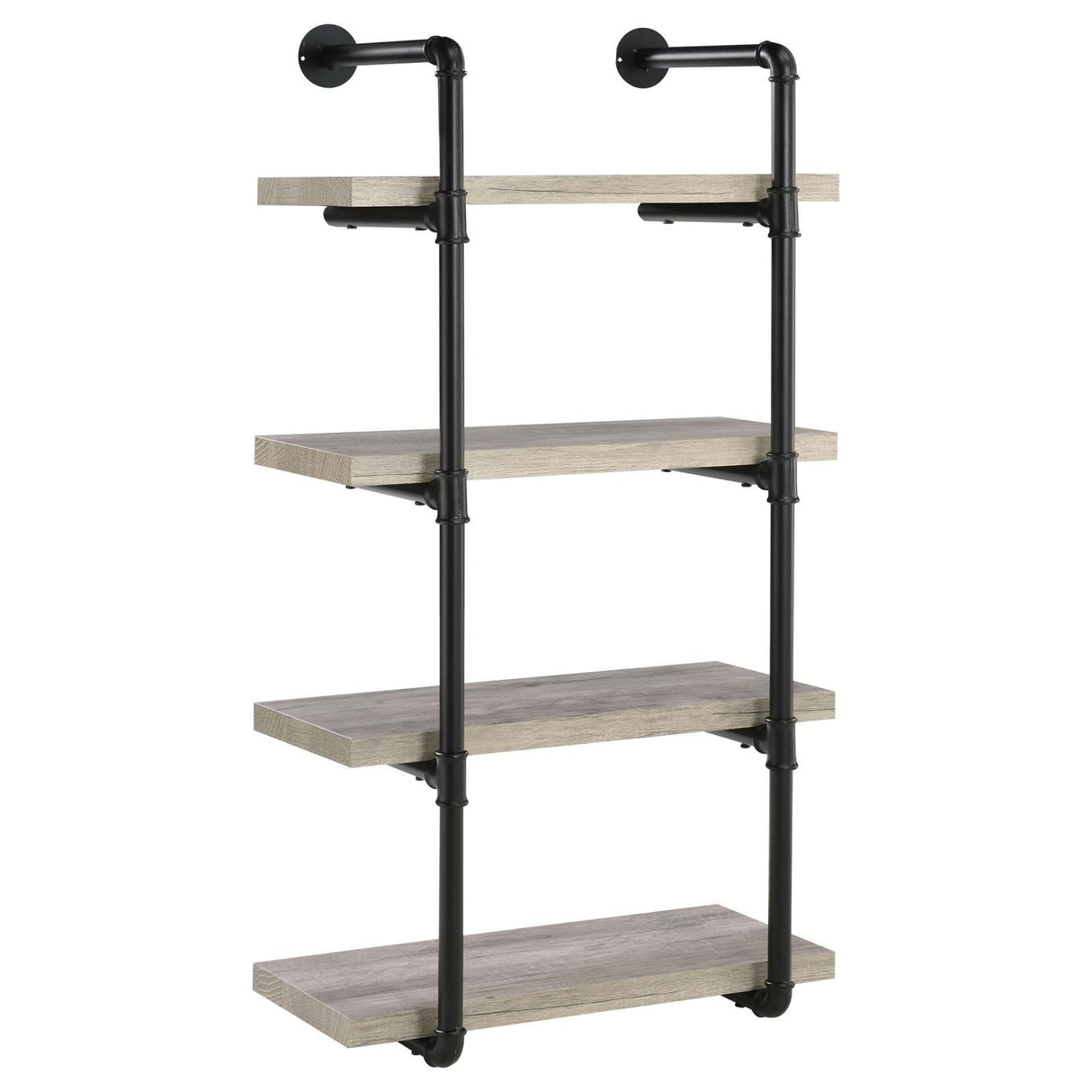 Elmcrest 24-inch Wall Shelf Black/Gray Driftwood by Coaster at Eve Furniture